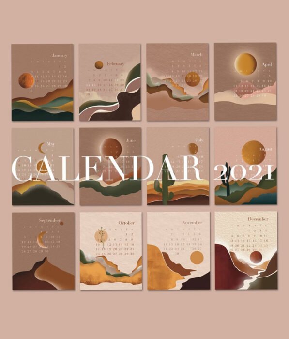 Abstract Calendar 2021