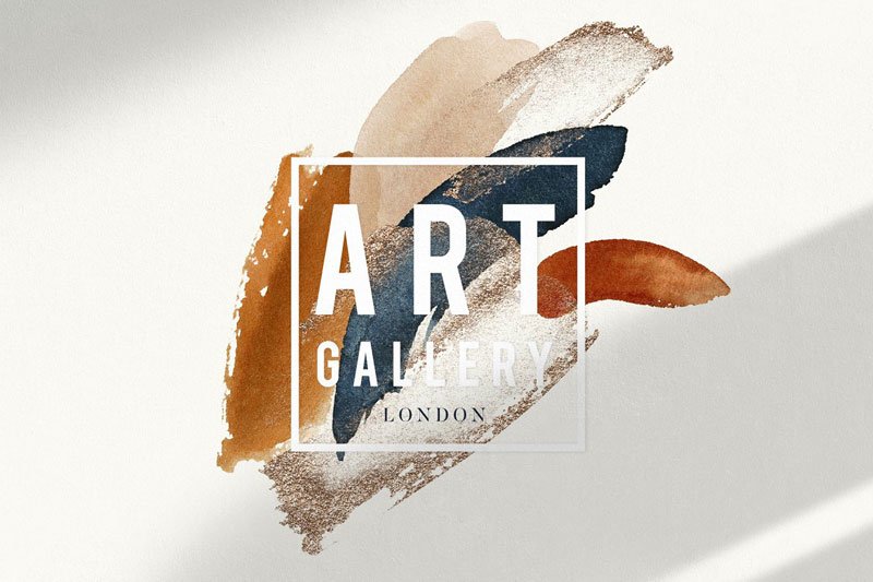 Abstract Modern Watercolor Shapes