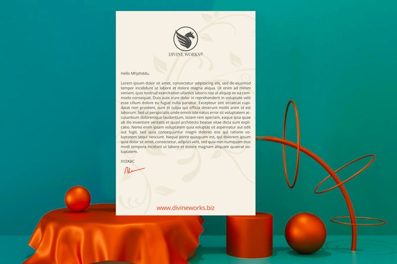 Download Free Letterhead PSD Mockup by Divine Works