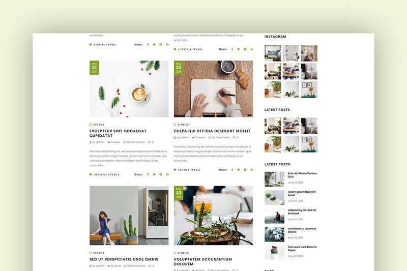 Modern Blog WordPress Theme - Arimo