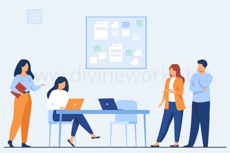 Download Free Adobe Illustrator Project Team Vector Illustration by Divine Works