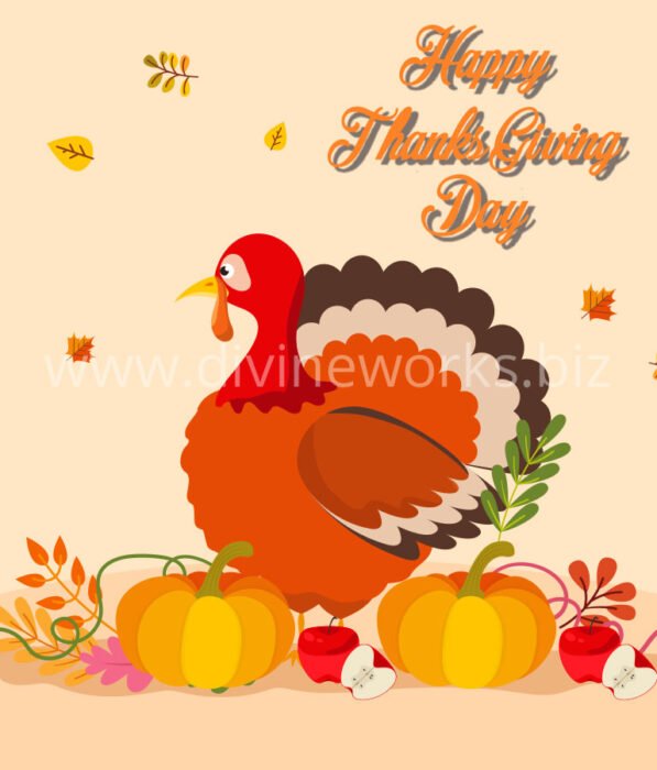 Download Free Adobe Illustrator ThanksGiving Vector Illustration by Divine Works