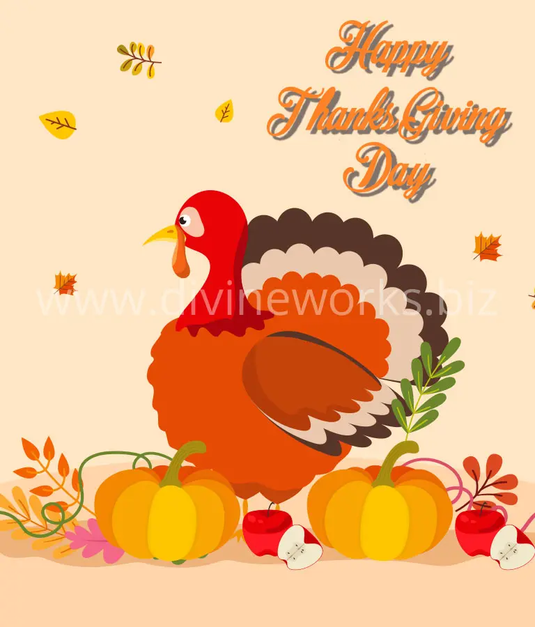 Download Free Adobe Illustrator ThanksGiving Vector Illustration by Divine Works