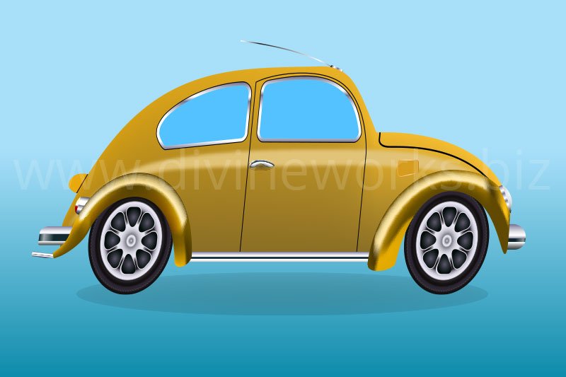 Download Free Adobe Illustrator Volkswagen Beetle Car Vector by Divine Works