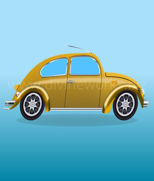 Download Free Adobe Illustrator Volkswagen Beetle Car Vector by Divine Works