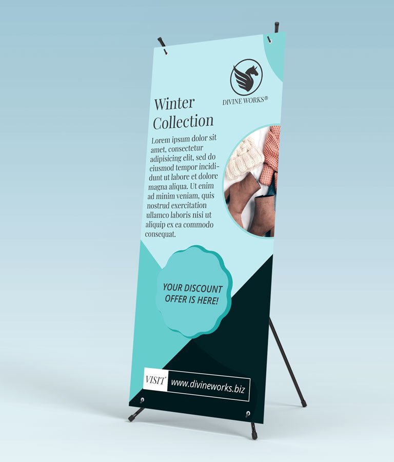 Download Free Banner Stand Mockup by Divine Works