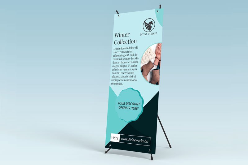 Download Free Banner Stand Mockup by Divine Works