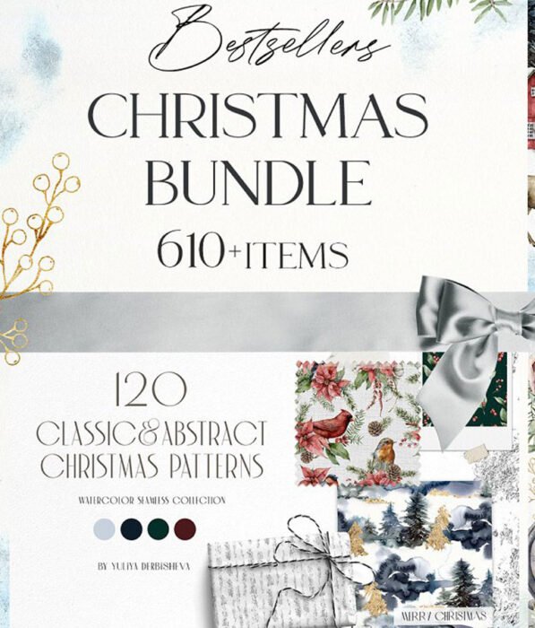 Bestsellers Christmas Bundle 610+
