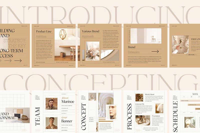 Branding Carousel Instagram CANVA PS