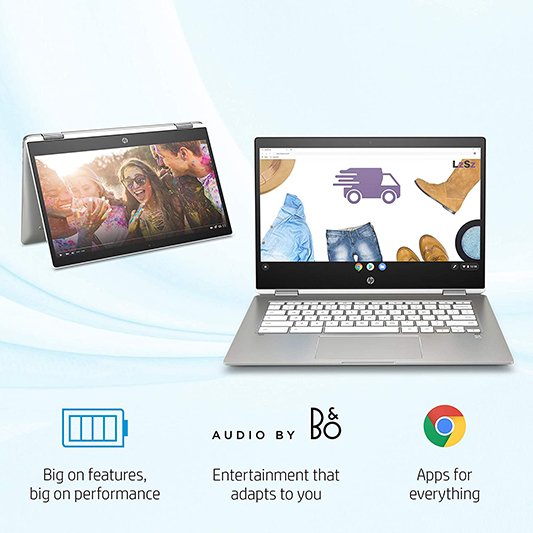 HP Chromebook Touchscreen Laptop