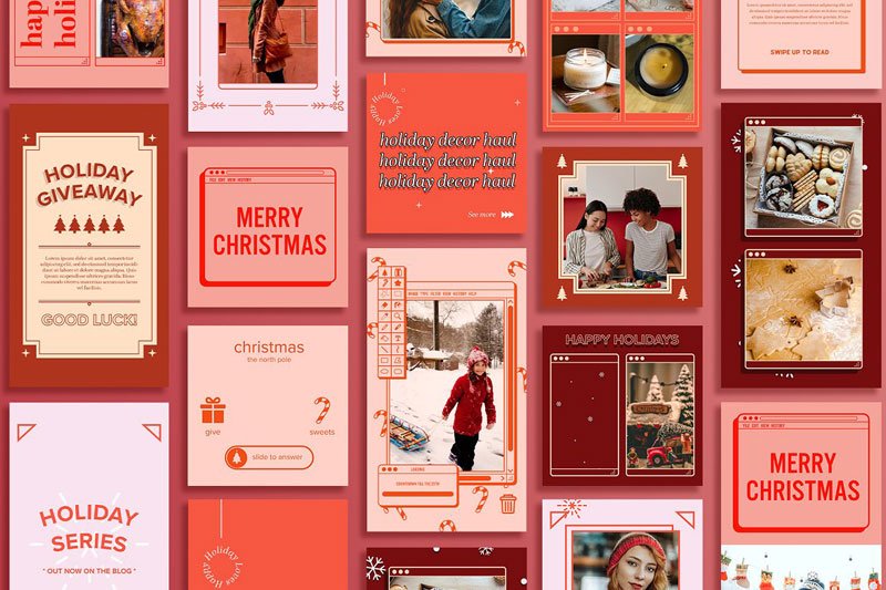 Holiday IG Kit in PSD & CANVA