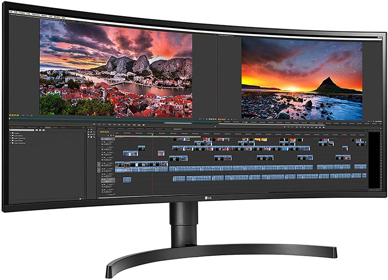 LG 34WN80C-B 34 inch 219 Curved UltraWide WQHD IPS Monitor