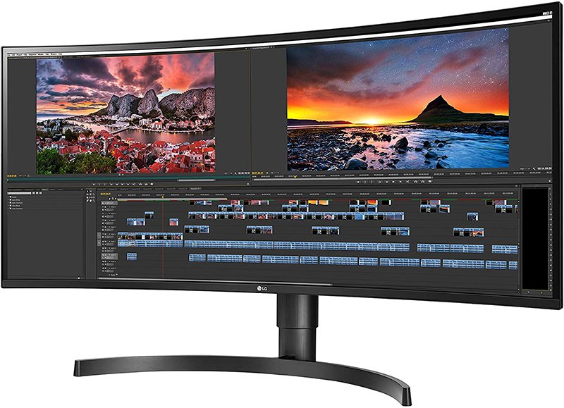 LG 34WN80C-B 34 inch 219 Curved UltraWide WQHD IPS Monitor