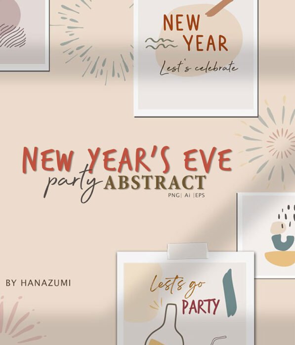 New Year's Eve Party Abstract