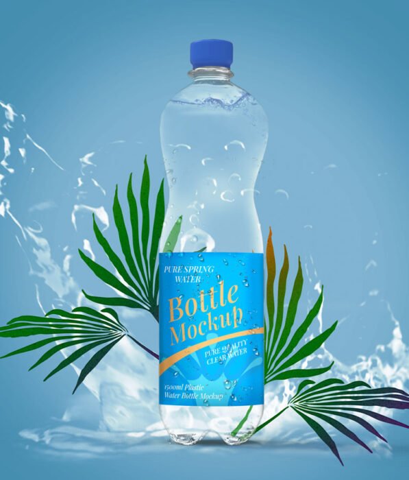 Download Free Plastic Water Bottle Mockup by Divine Works