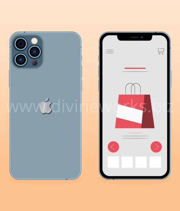 Download Free Adobe Illustrator iPhone 12 Pro Vector Illustration by Divine Works