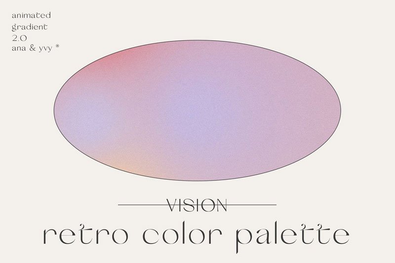 Animated Gradient 2.0 grainy retro