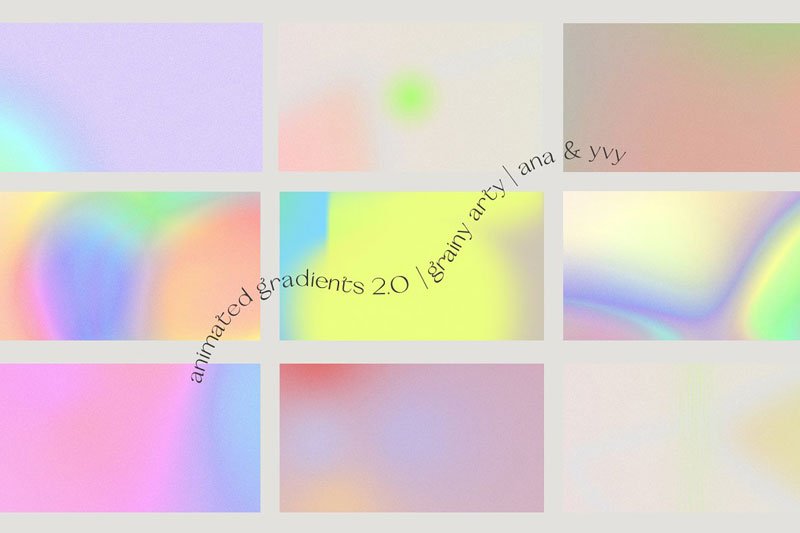 Animated Gradient 2.0 grainy retro