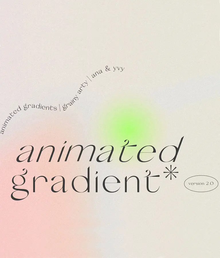 Animated Gradient 2.0 grainy retro