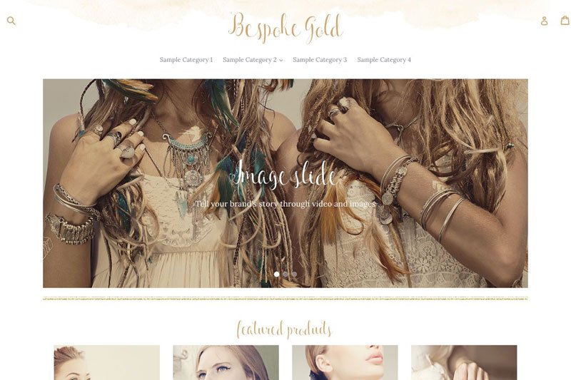 Bespoke Gold Feminine Shopify Theme