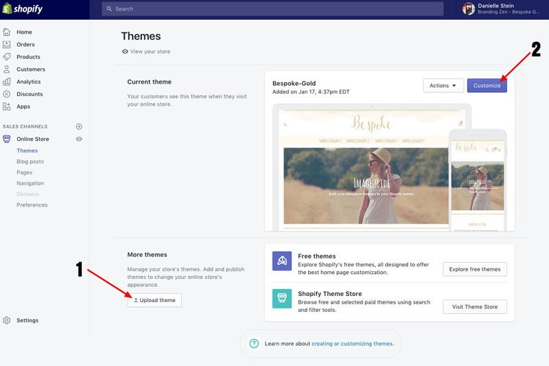 Bespoke Gold Feminine Shopify Theme