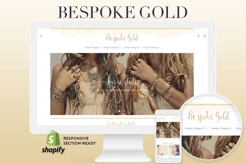 Bespoke Gold Feminine Shopify Theme