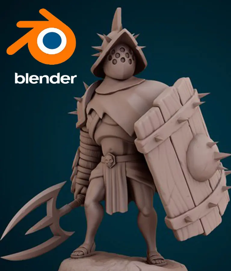 Character sculpting with blender Create a stylized warrior