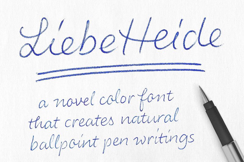 Color Font LiebeHeide