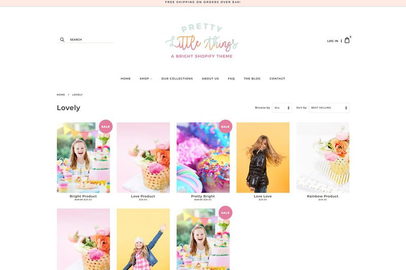 Feminine Shopify Theme