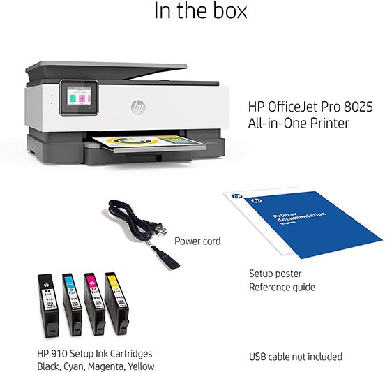 HP OfficeJet Pro 8025 All-in-One Wireless Printer