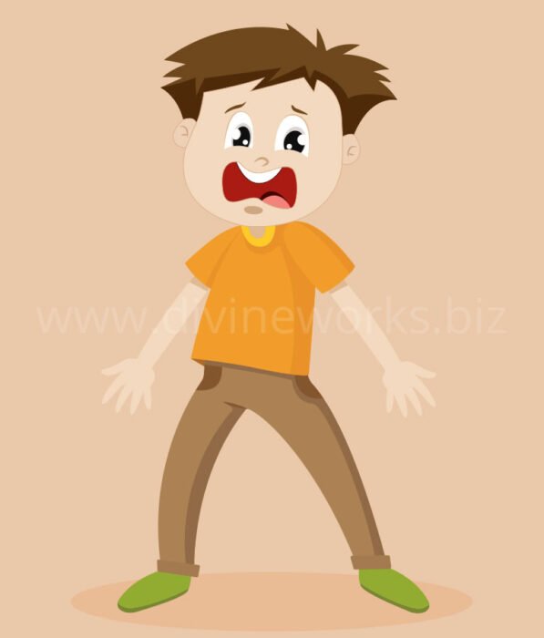 Download Free Scared Boy Character Vector by Divine Works
