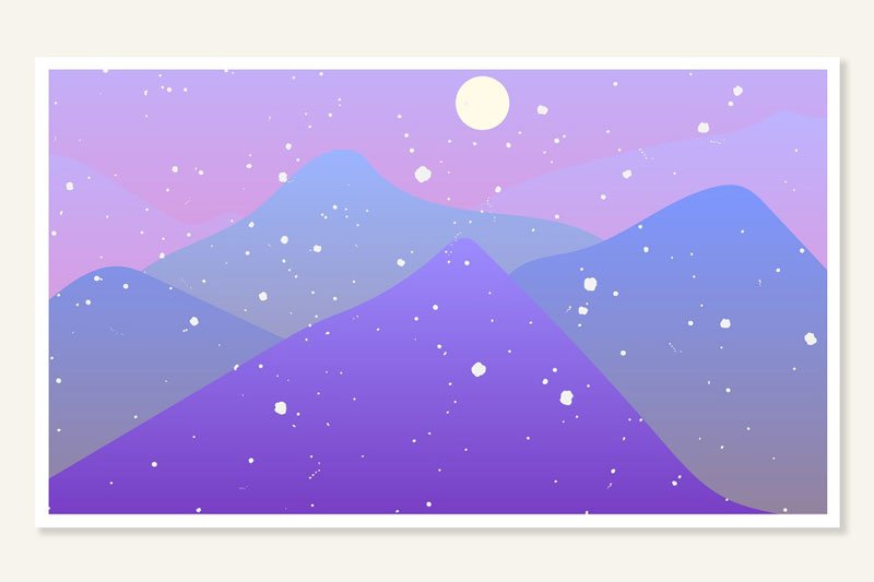 Snow brushes for AI, PS & Procreate