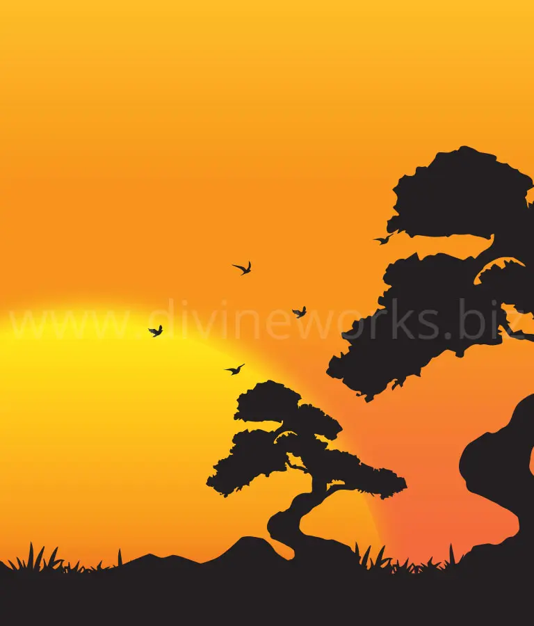 Download Free Vector Sunset Silhouette by Divine Works