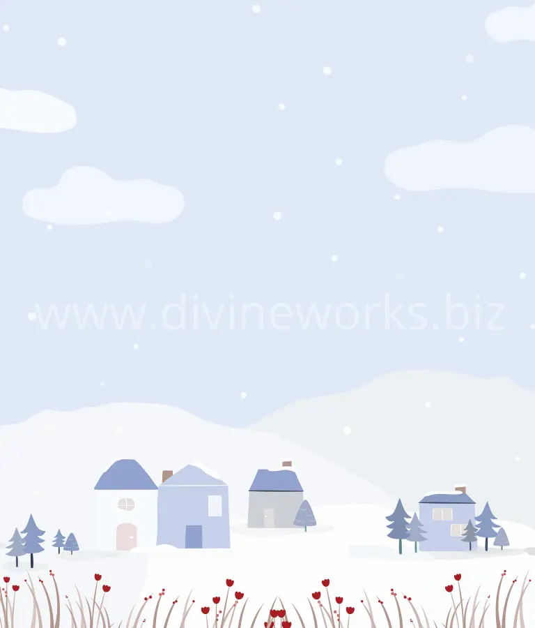 Download Free Winter Houses Vector by Divine Works