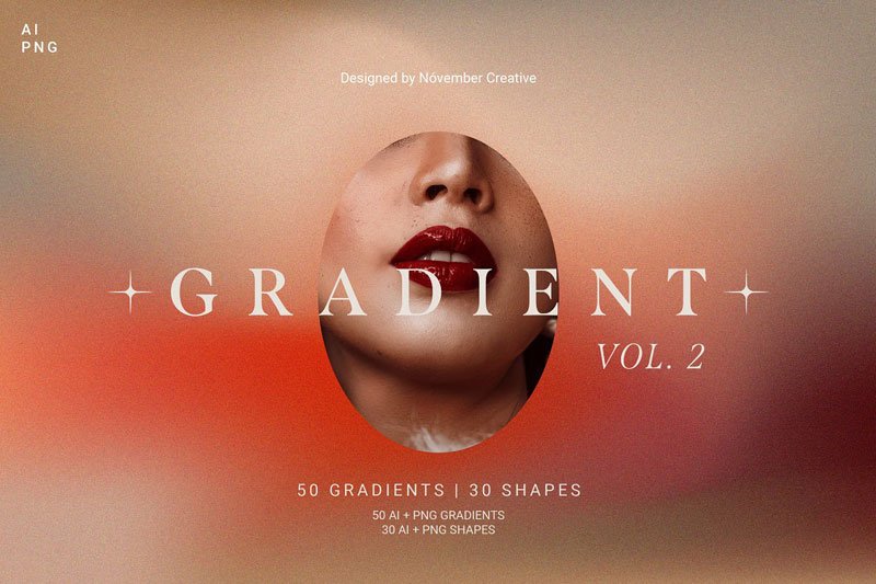 80 Vibrant Gradients & Shapes