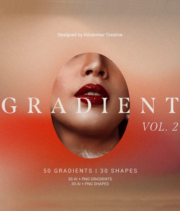 80 Vibrant Gradients & Shapes