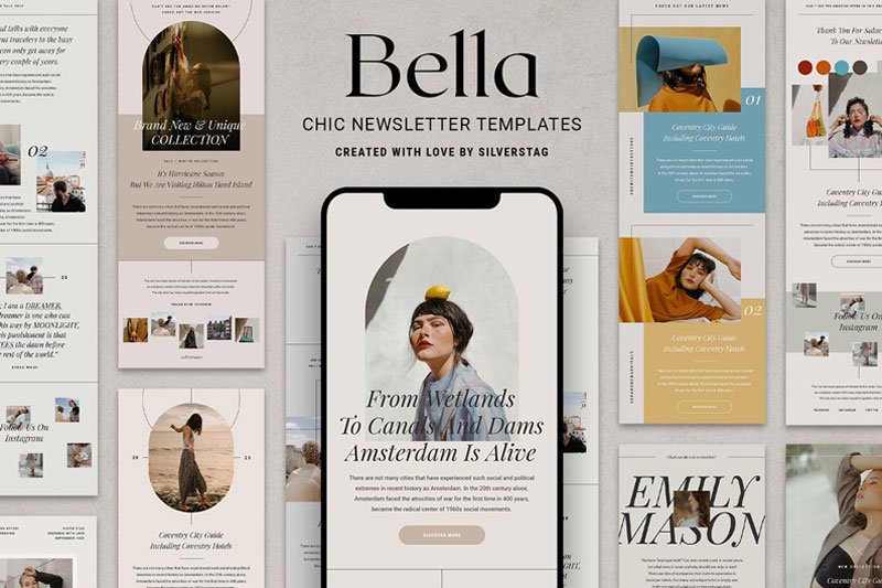 Bella PS+Canva Newsletter Templates