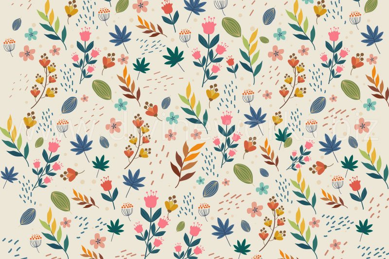 Download Free Flower Pattern Vector by Divine Works