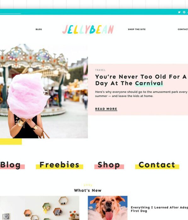Jelly Bean Wordpress Theme Blog