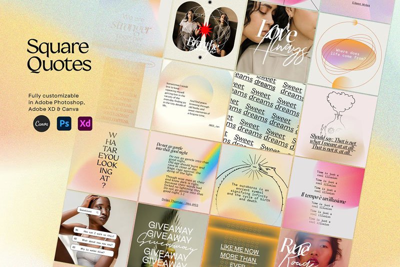 Makeshift Carousel & Quotes Canva PS