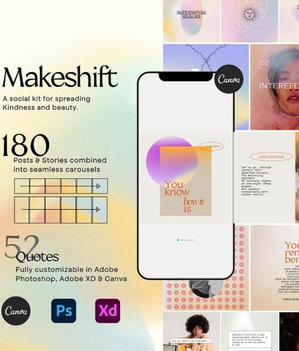 Makeshift Carousel & Quotes Canva PS