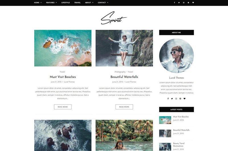 Spirit WordPress Blog Theme