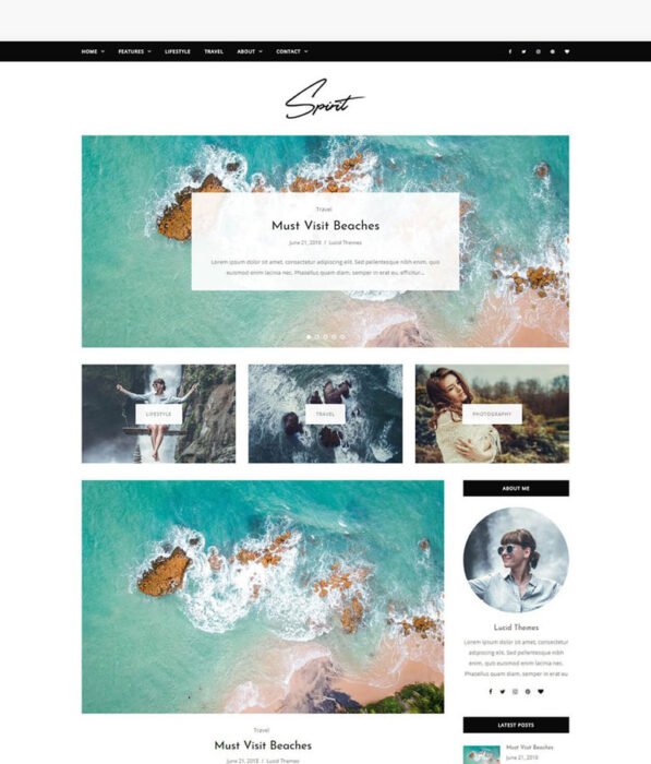 Spirit WordPress Blog Theme
