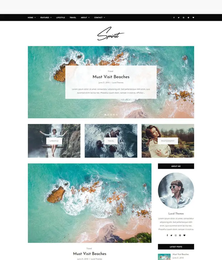 Spirit WordPress Blog Theme
