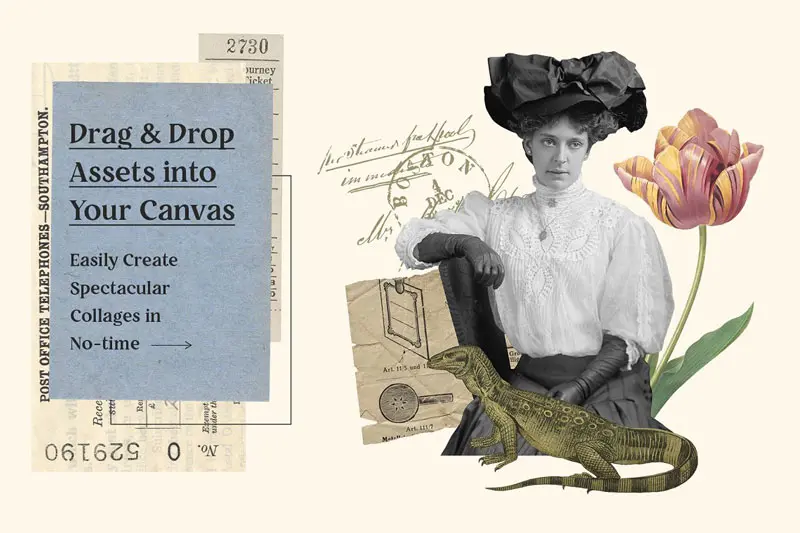 Vintage Collage Creator 750+ Assets