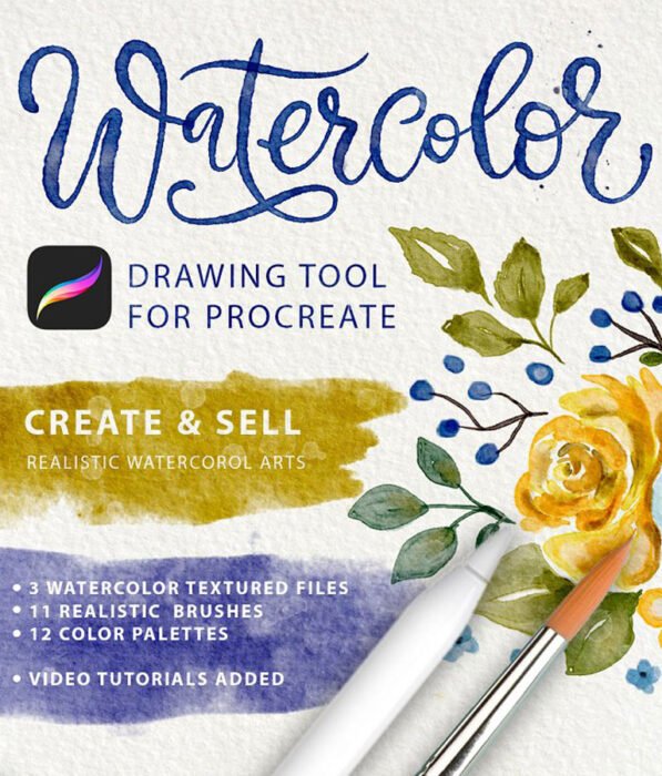 Watercolor Tool Kit for Procreate