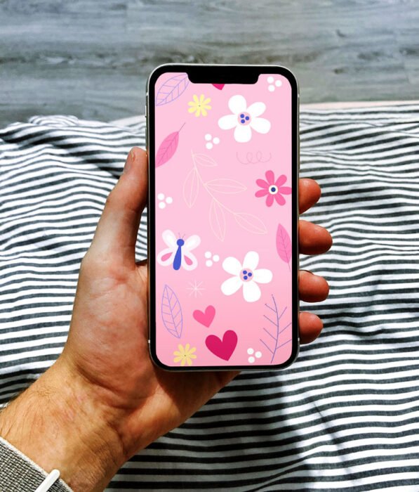 Download Free iPhone Cute Flower Vector by Divine Works