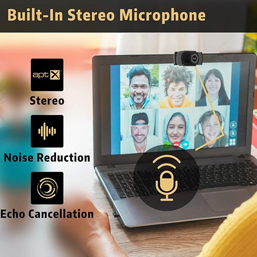 1080P HD Webcam with Microphone