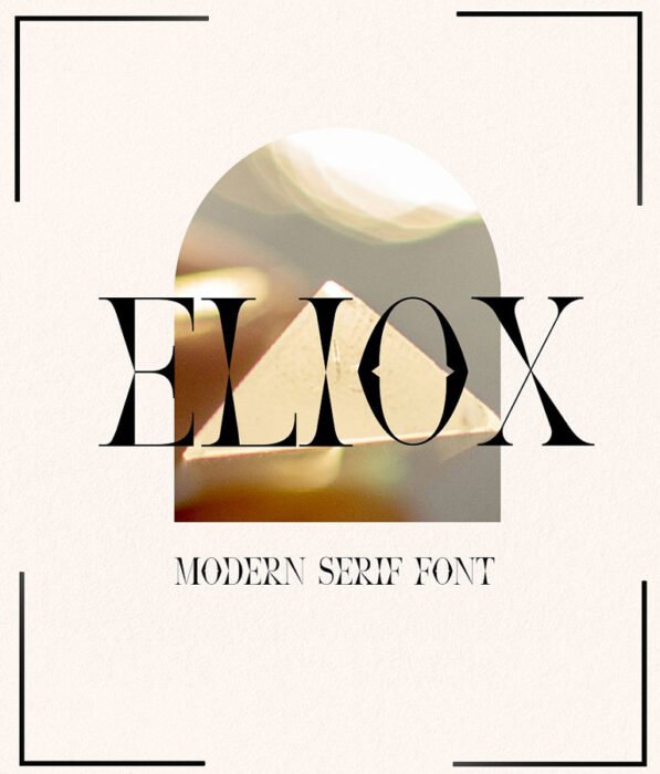 Eliox Modern Serif font