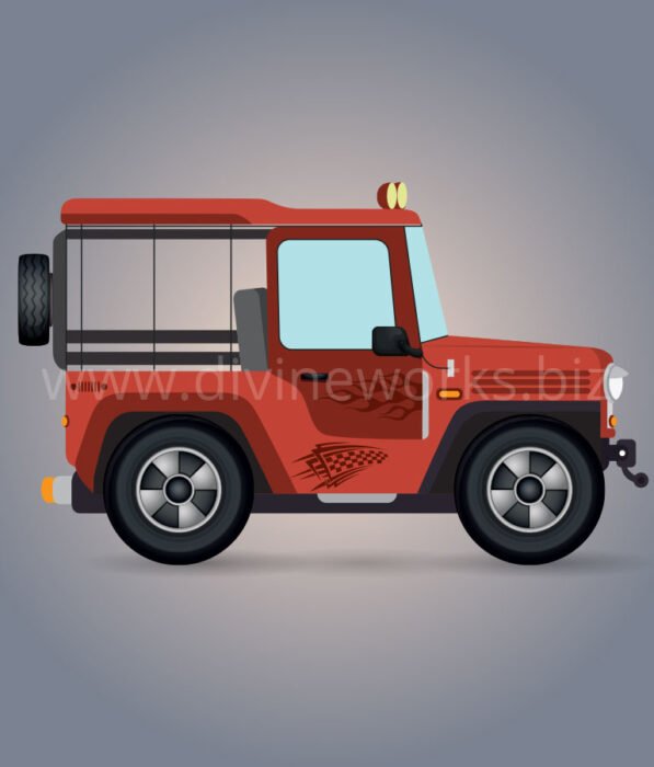 Download Free Offroad Jeep Vector Illustration by Divine Works